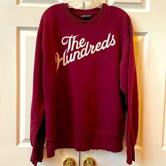 MAROON THE HUNDREDS SKATEBOARDING SWEATSHIRT SIZE LARGE EUC - Picture 1 of 4